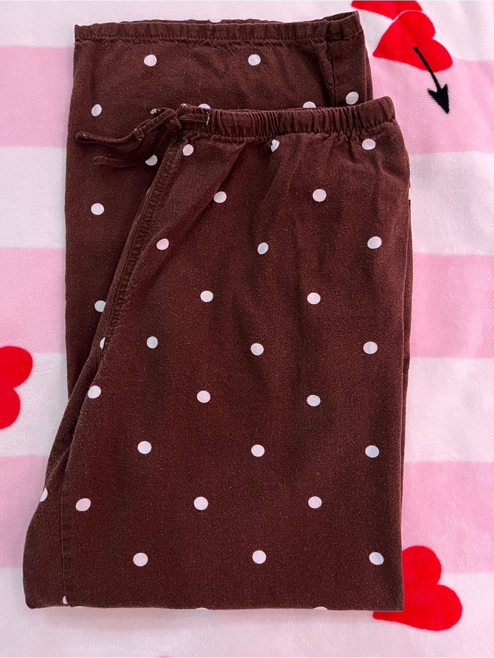 Brown Polka Dot Lounge Pants